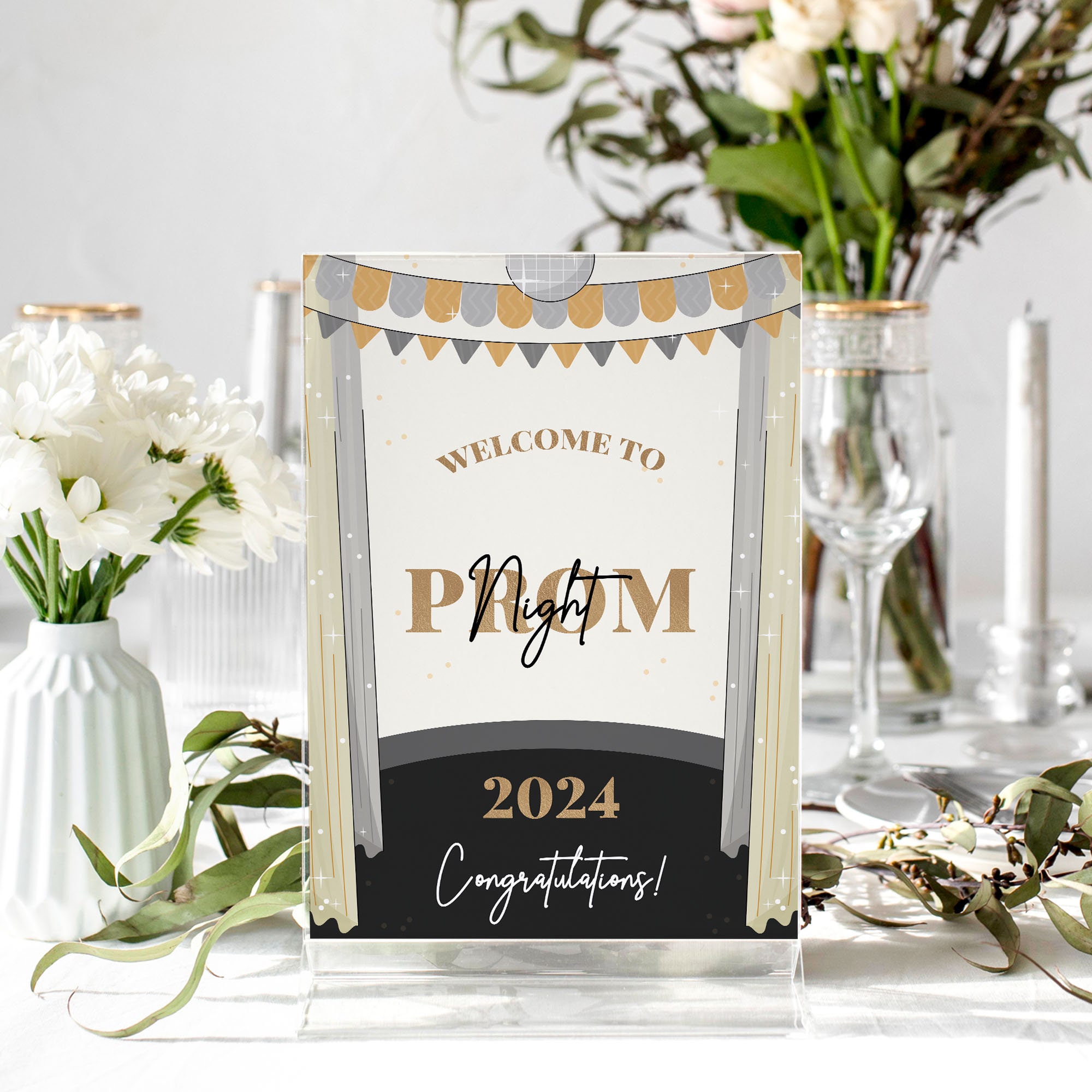 Prom Frame Prom Night Selfie Frame & Party Sign, Prom Night Photobooth Frame, Prom ...