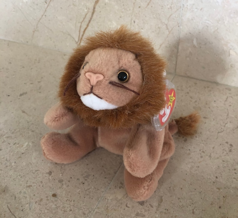 Roary the Lion Beanie Baby Etsy