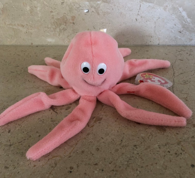 Inky the Octopus Beanie Baby Etsy