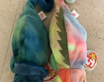 Iggy & Rainbow the Switched Beanie Babies