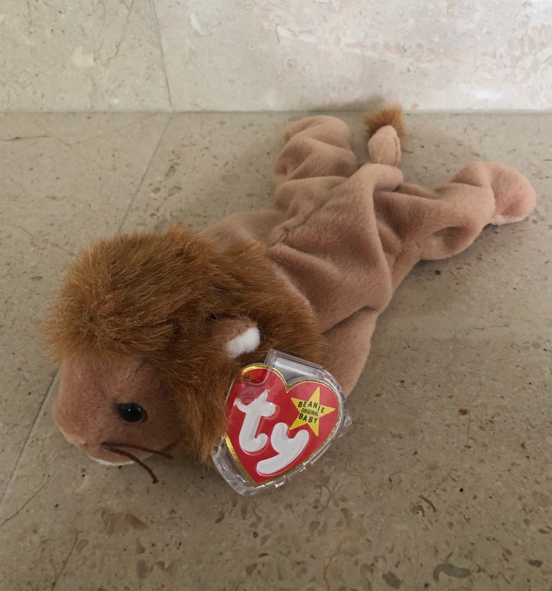 Roary the Lion Beanie Baby Etsy