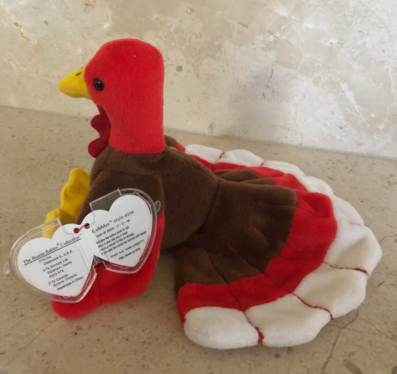Gobbles the Turkey Beanie Baby Etsy