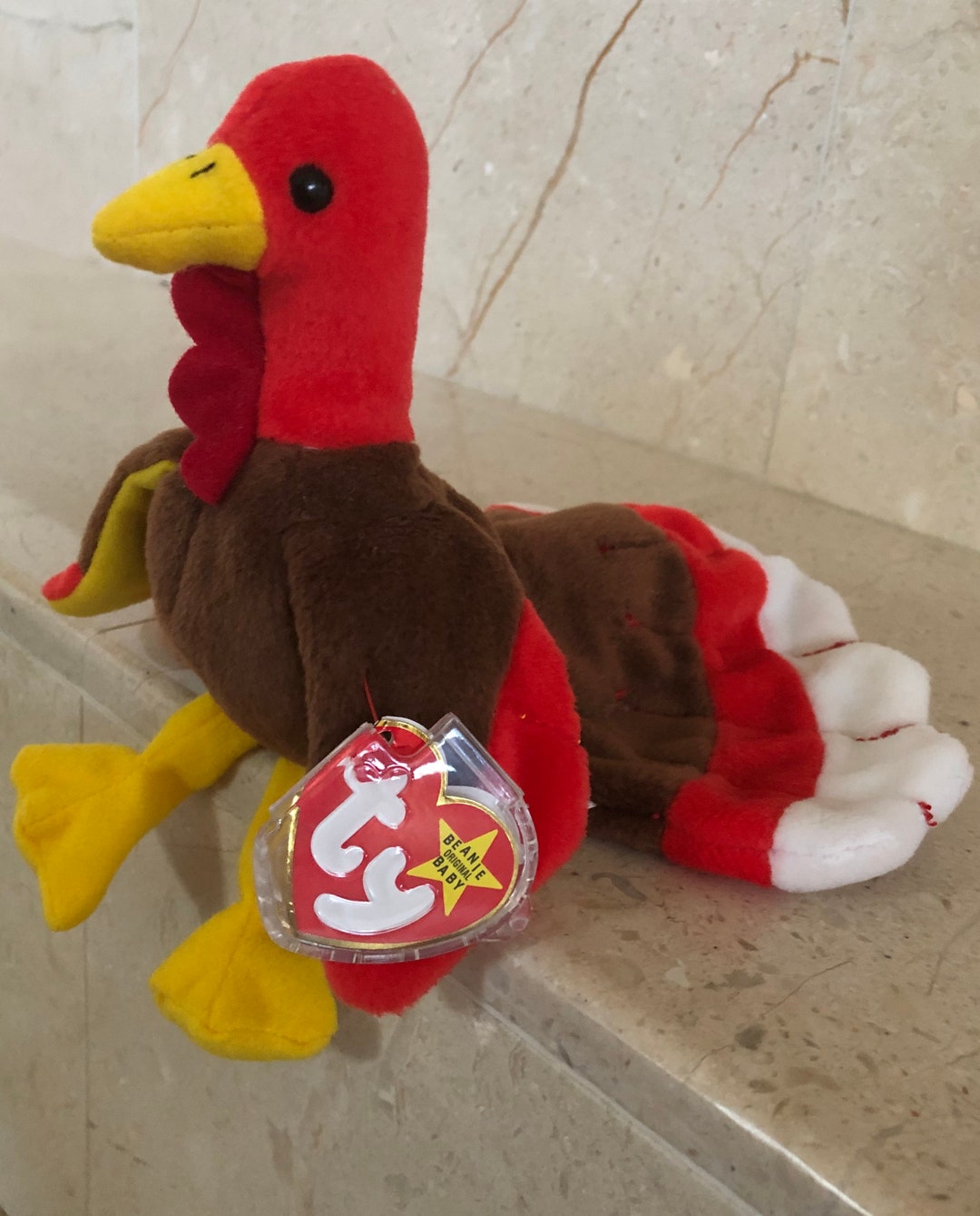 Gobbles the Turkey Beanie Baby Etsy