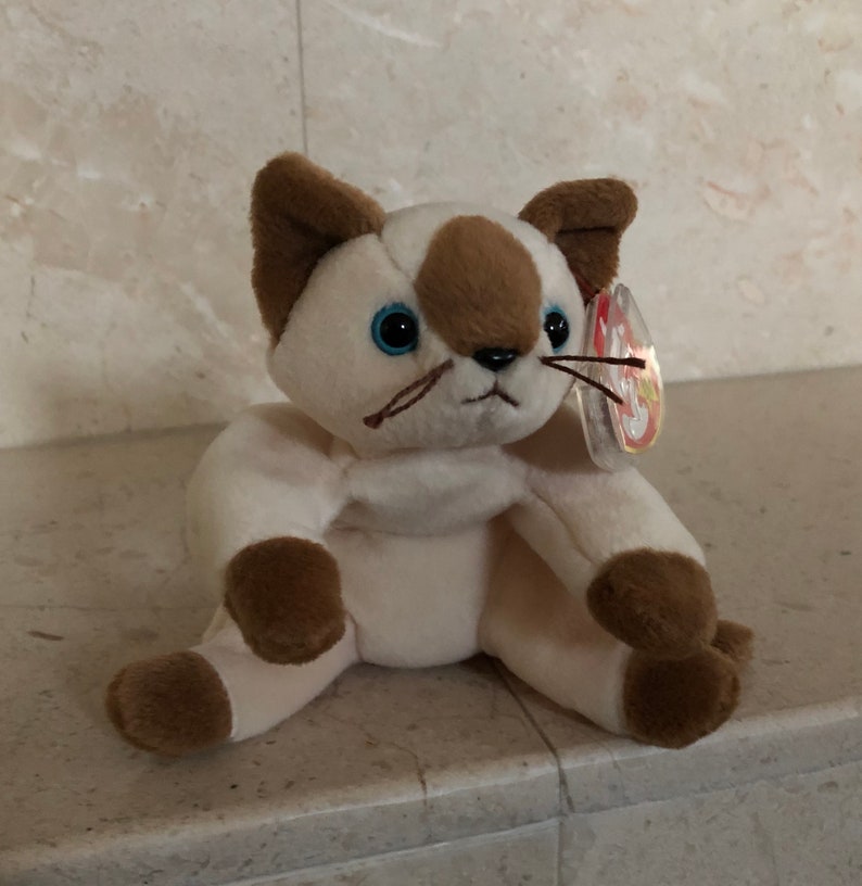 Snip the Siamese Cat Beanie Baby - Etsy