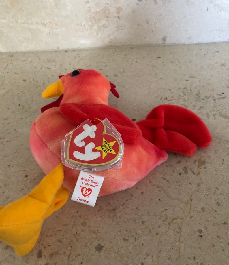 TY Beanie Baby - DOODLE The Rooster 4th Generation 6 Inch Plush Toy