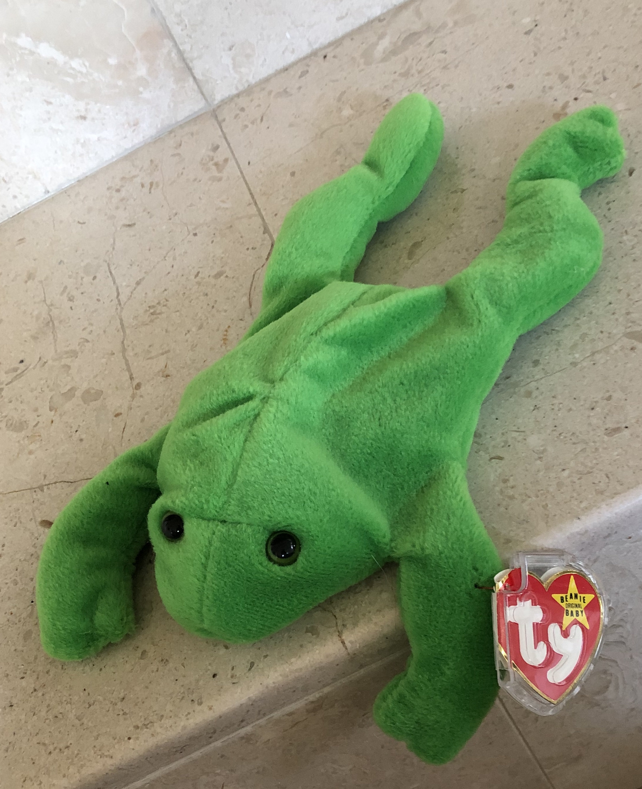 Legs the frog hotsell beanie baby value