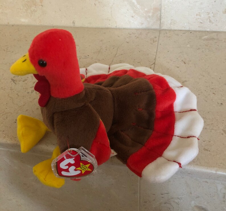 Gobbles the Turkey Beanie Baby Etsy