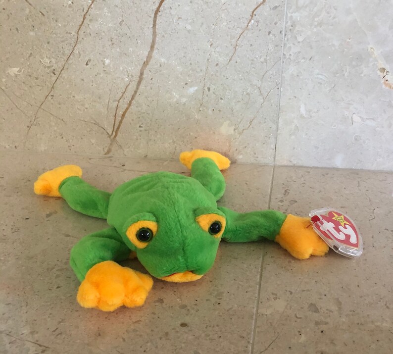 Smoochy the Frog Beanie Baby - Etsy