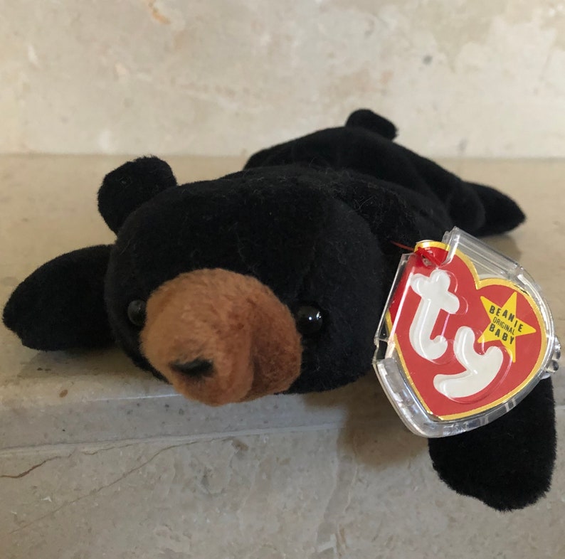 Blackie the Black Bear Beanie Baby - Etsy