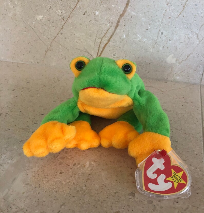 Smoochy the Frog Beanie Baby - Etsy