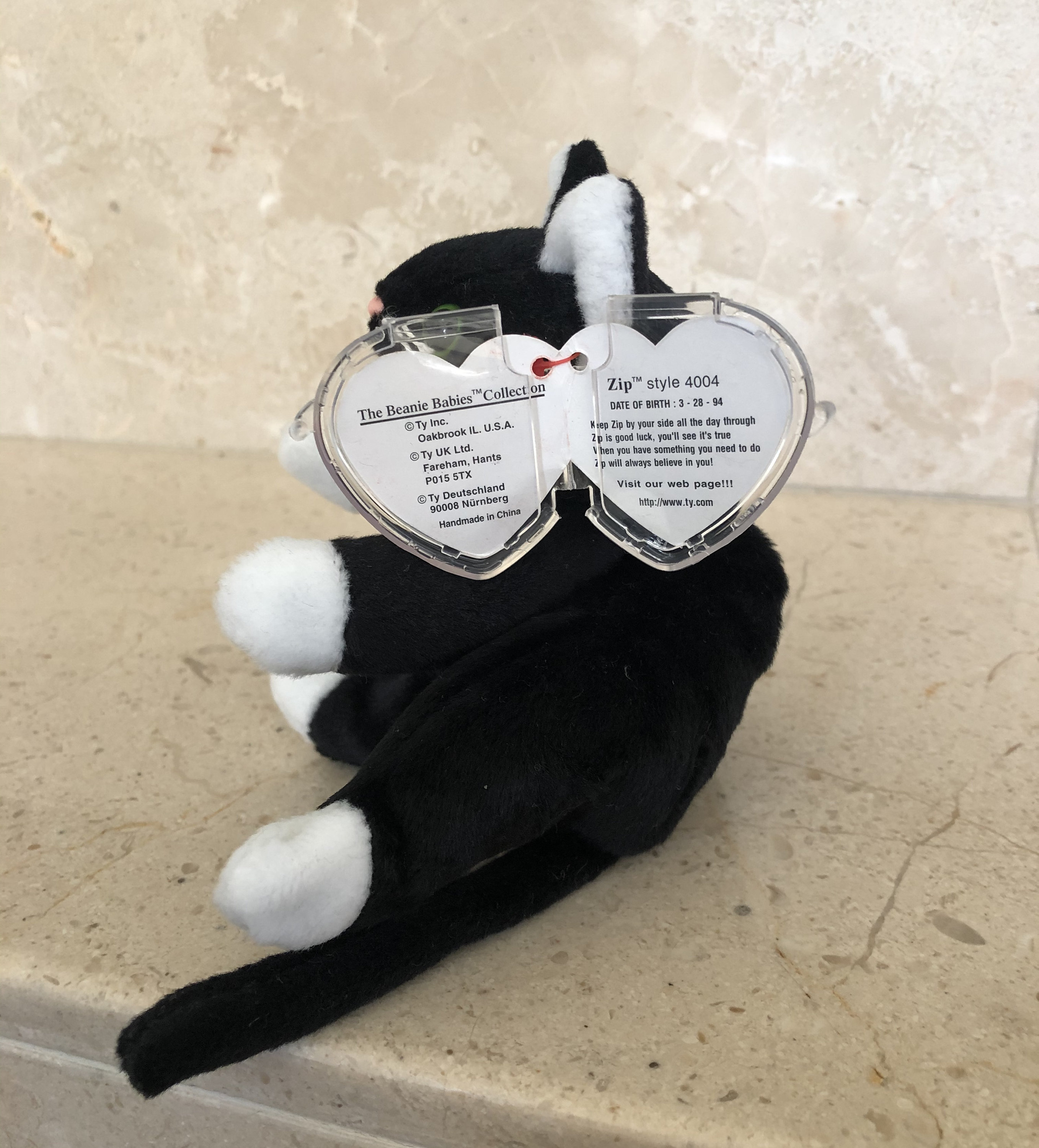 Zip the Cat Beanie Baby Etsy UK