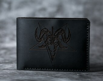 Satanic Wallet Etsy Satanic Wallet Etsy