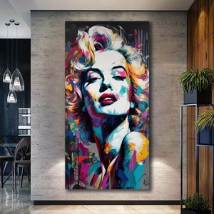 Marilyn Monroe Canvas Art, Monroe Print Art, Marilyn Monroe Poster, Pop Art, Framed Wall Decor, Decorative Wall Art, Marilyn Monroe fan Gift zdjęcie 1