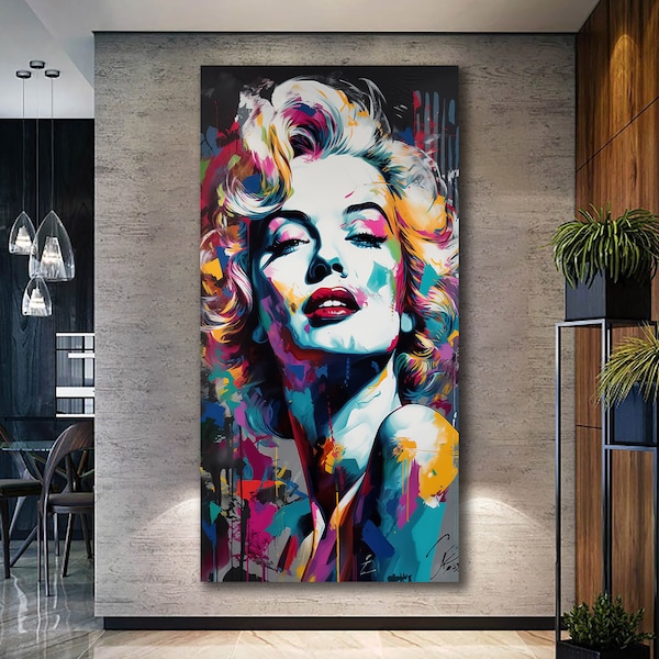 Marilyn Monroe Canvas Art, Monroe Print Art, Marilyn Monroe Poster, Pop Art, Framed Wall Decor, Decorative Wall Art, Marilyn Monroe fan Gift