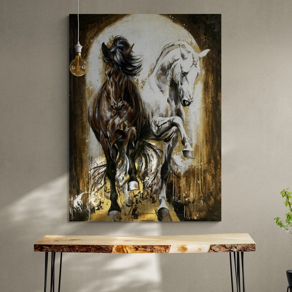 Large Horse Canvas Etsy