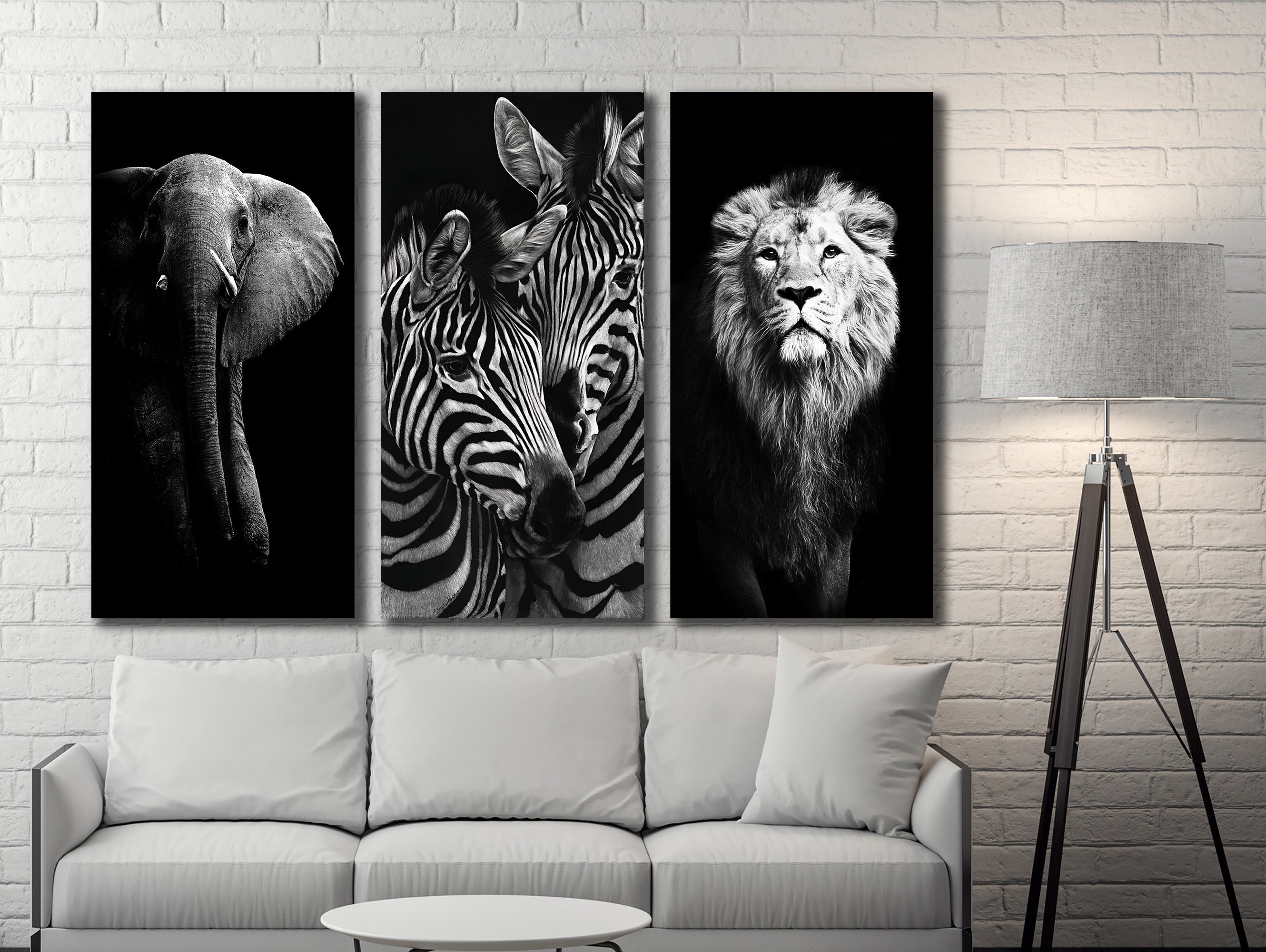 Abstract Animal Art Black And White