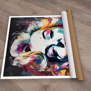 Marilyn Monroe Canvas Art, Monroe Print Art, Marilyn Monroe Poster, Pop Art, Framed Wall Decor, Decorative Wall Art, Marilyn Monroe fan Gift zdjęcie 5