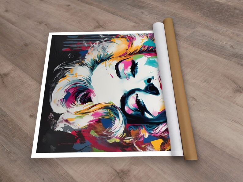 Marilyn Monroe Canvas Art, Monroe Print Art, Marilyn Monroe Poster, Pop Art, Framed Wall Decor, Decorative Wall Art, Marilyn Monroe fan Gift zdjęcie 5