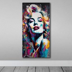 Marilyn Monroe Canvas Art, Monroe Print Art, Marilyn Monroe Poster, Pop Art, Framed Wall Decor, Decorative Wall Art, Marilyn Monroe fan Gift zdjęcie 3