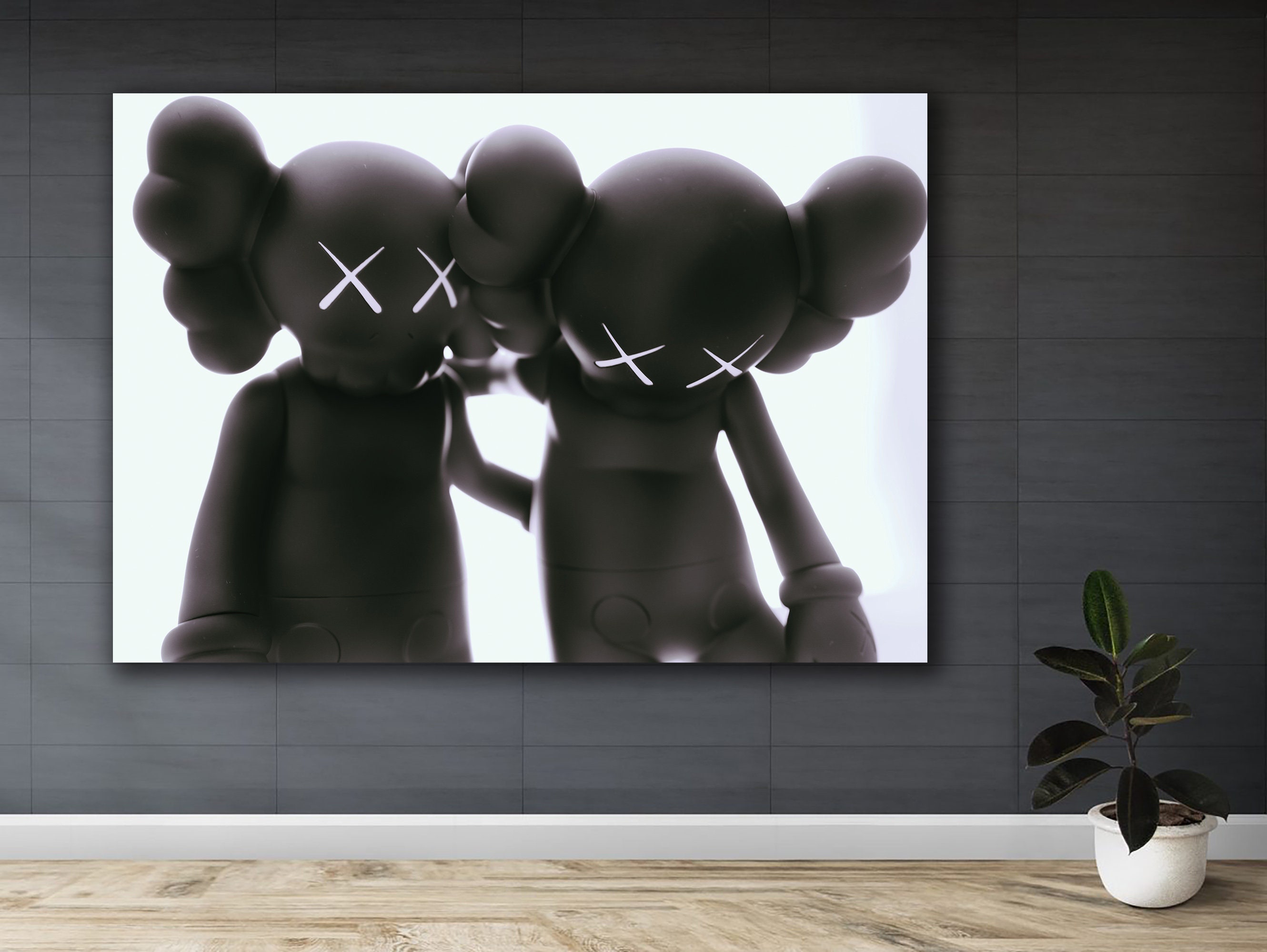 Kaws wall art deals