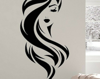 ig2034 Wall Stickers Elegance Salon Hair Beauty Barber Tools Spa Vinyl Decal ig2034 Wall Stickers Elegance Salon Hair Beauty Barber Tools Spa Vinyl Decal