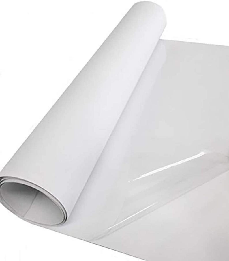 Clear Gloss Transparent Sticky Back Plastic Self Adhesive Vinyl Film Roll Sheet Bild 1