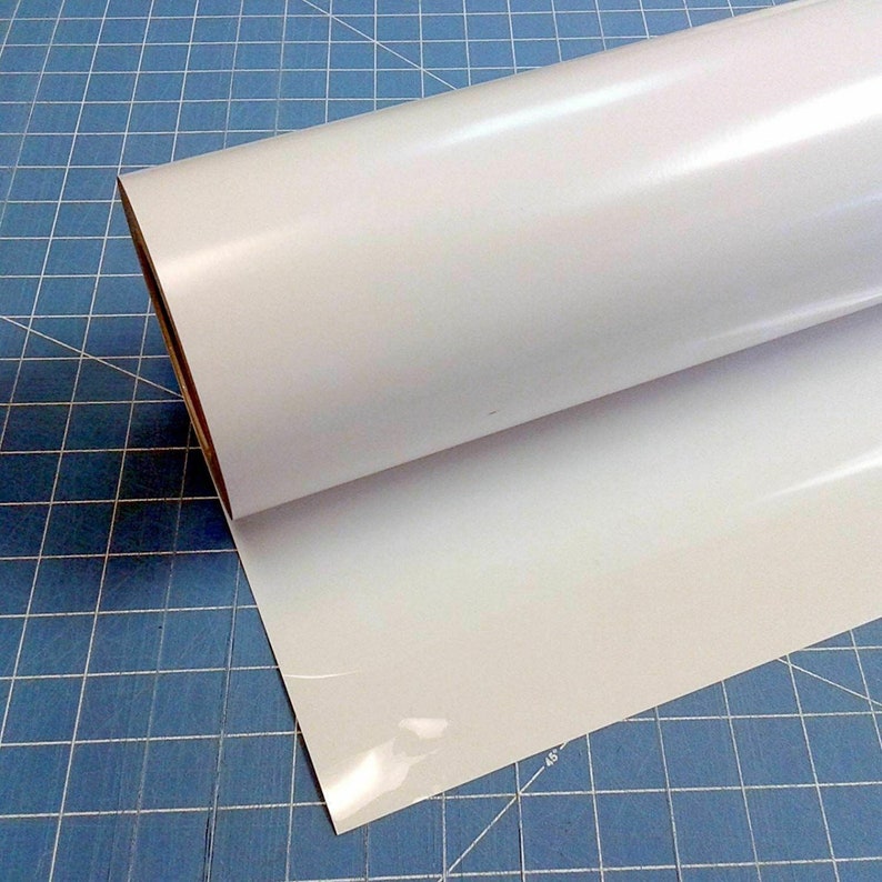 Rouleau de vinyle auto-adhésif blanc à lintérieur et à | Etsy