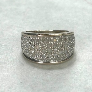 9ct Yellow Gold Diamond Ring 1ct Diamond Stones Hallmarked Ring Size K 1/2