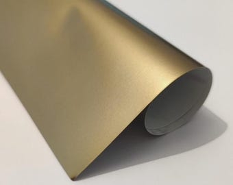 Gold Sticky Back Plastic Self Adhesive MATT or GLOSS Vinyl Film Roll Sheet