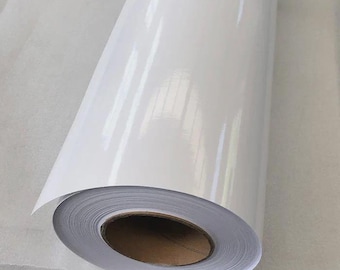 Gloss White Sticky Back Plastic Self Adhesive Vinyl Film Roll Sheet