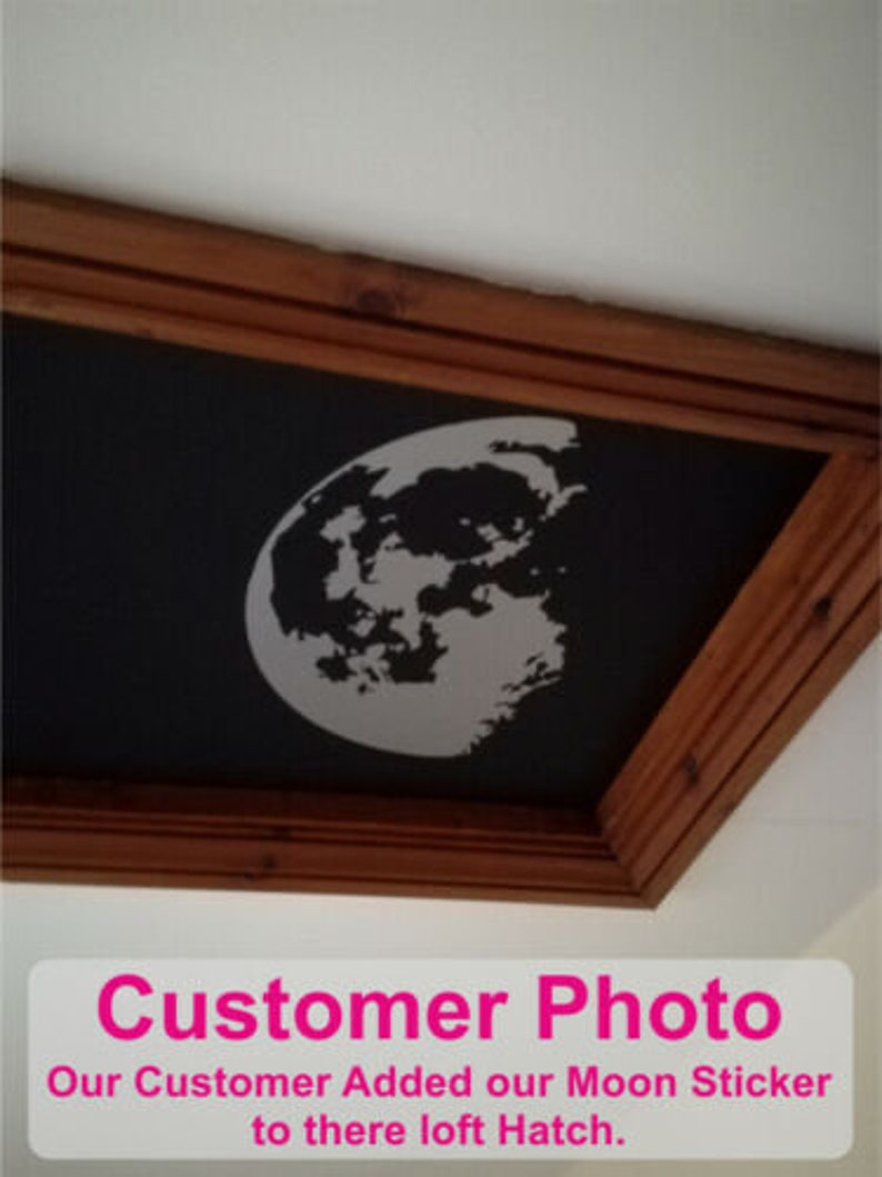 Half Moon Wall Art Moon Decal Sticker Nursery Bedroom Vinyl Etsy UK