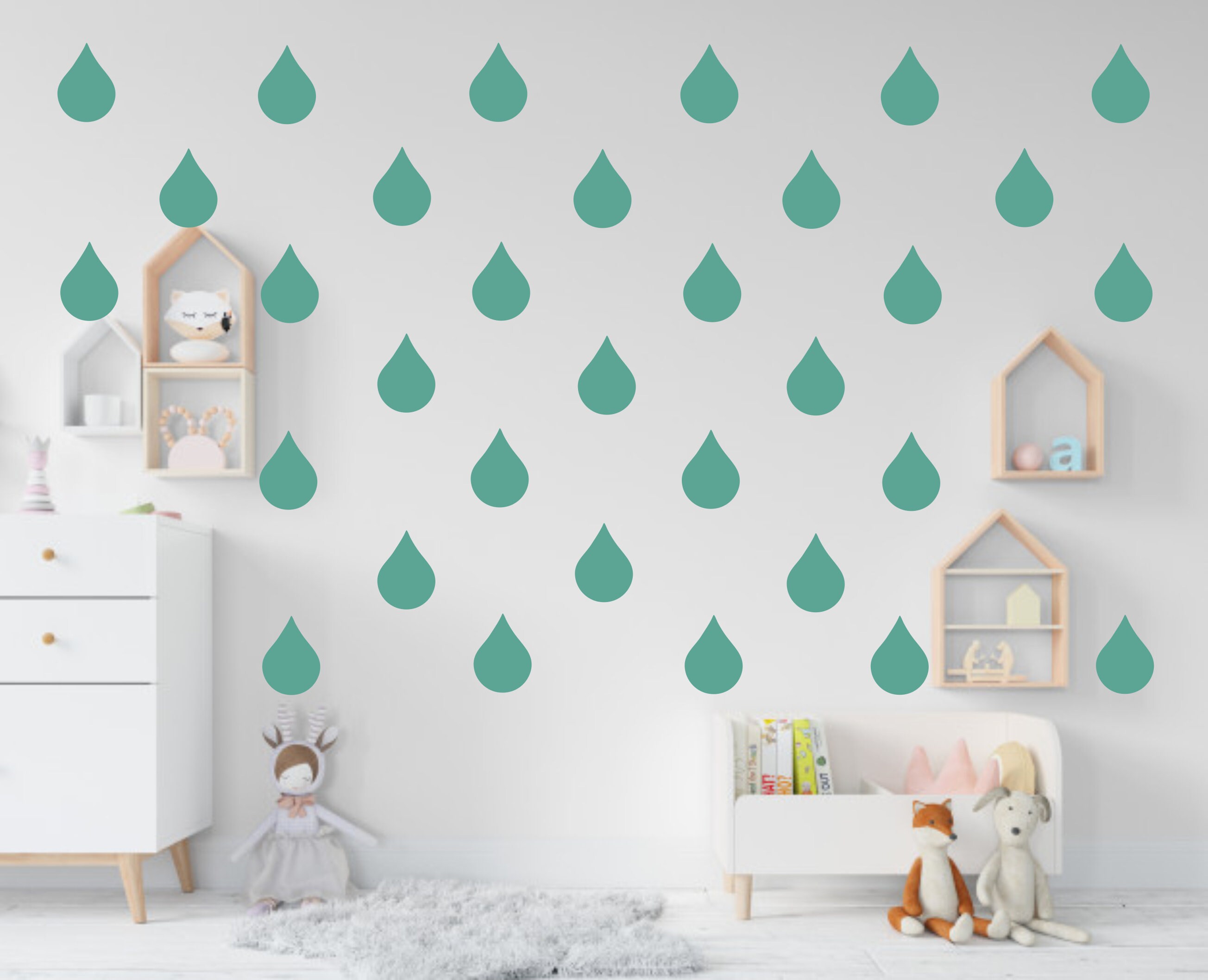 Raindrop Wall Stickers Shape Decal Child Kids Vinyl Bedroom Home Decor Nursery Raindrop Wall Stickers Shape Decal Child Kids Vinyl Bedroom Home Decor Nursery
