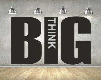 Think Big Wall Decal - Etsy