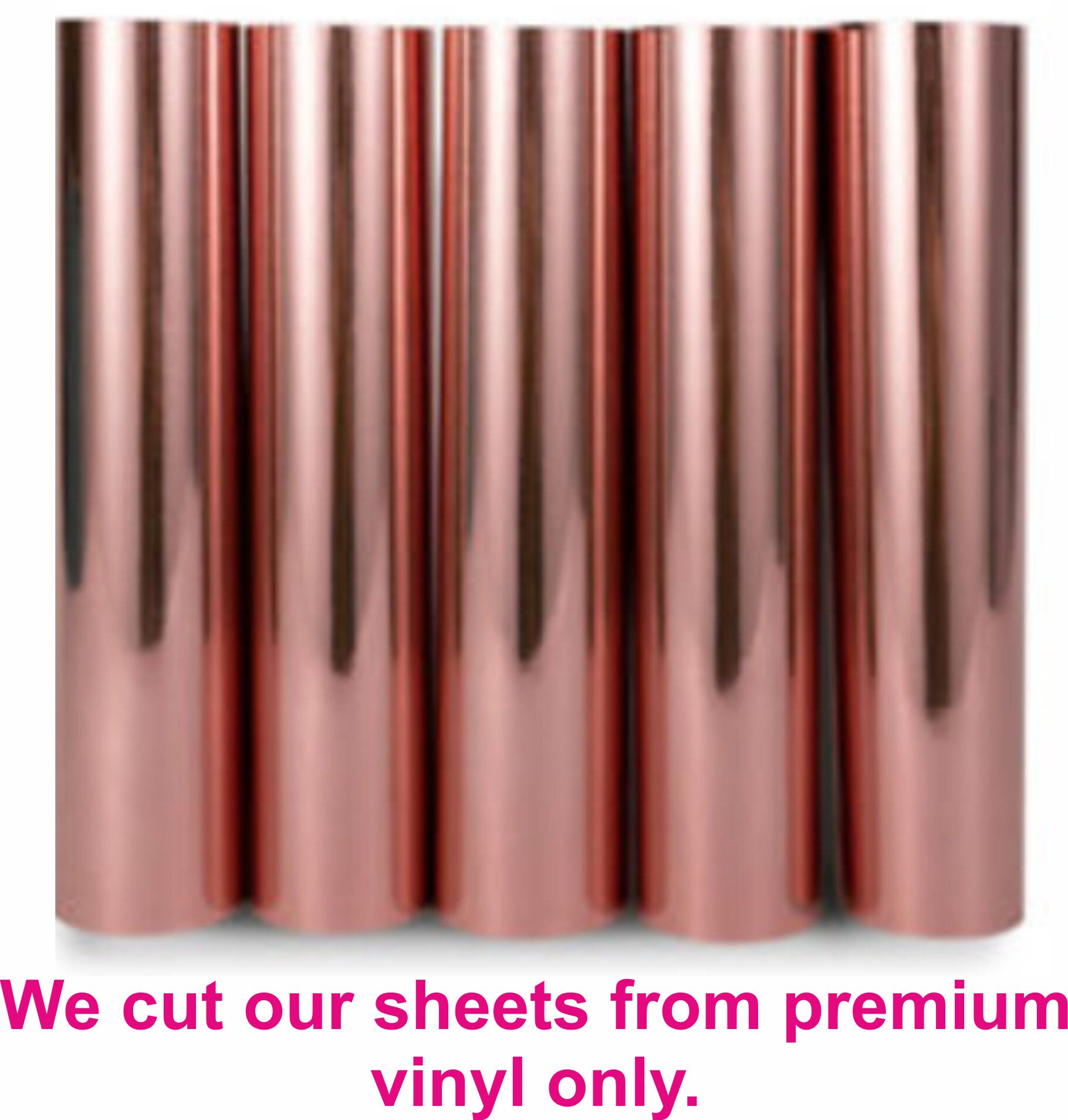 Rose Gold Adhesive Vinyl Sheets SQUARE Sticky back vinyl Etsy