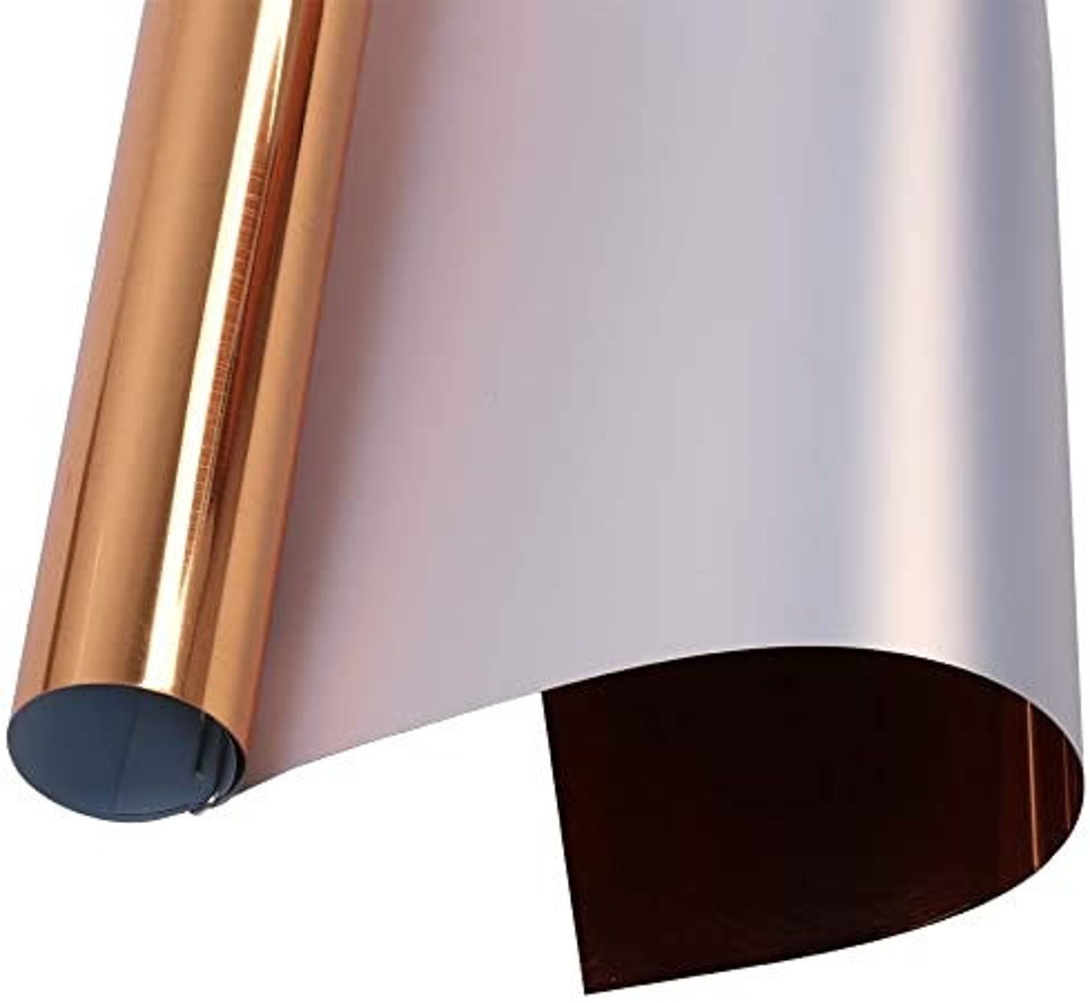 Copper Vinyl Sheets Roll Indoor and Ourdoor Use Copper Mirror Etsy