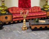 Adrian Pearsall mid century sofa attached end tables and coffee table