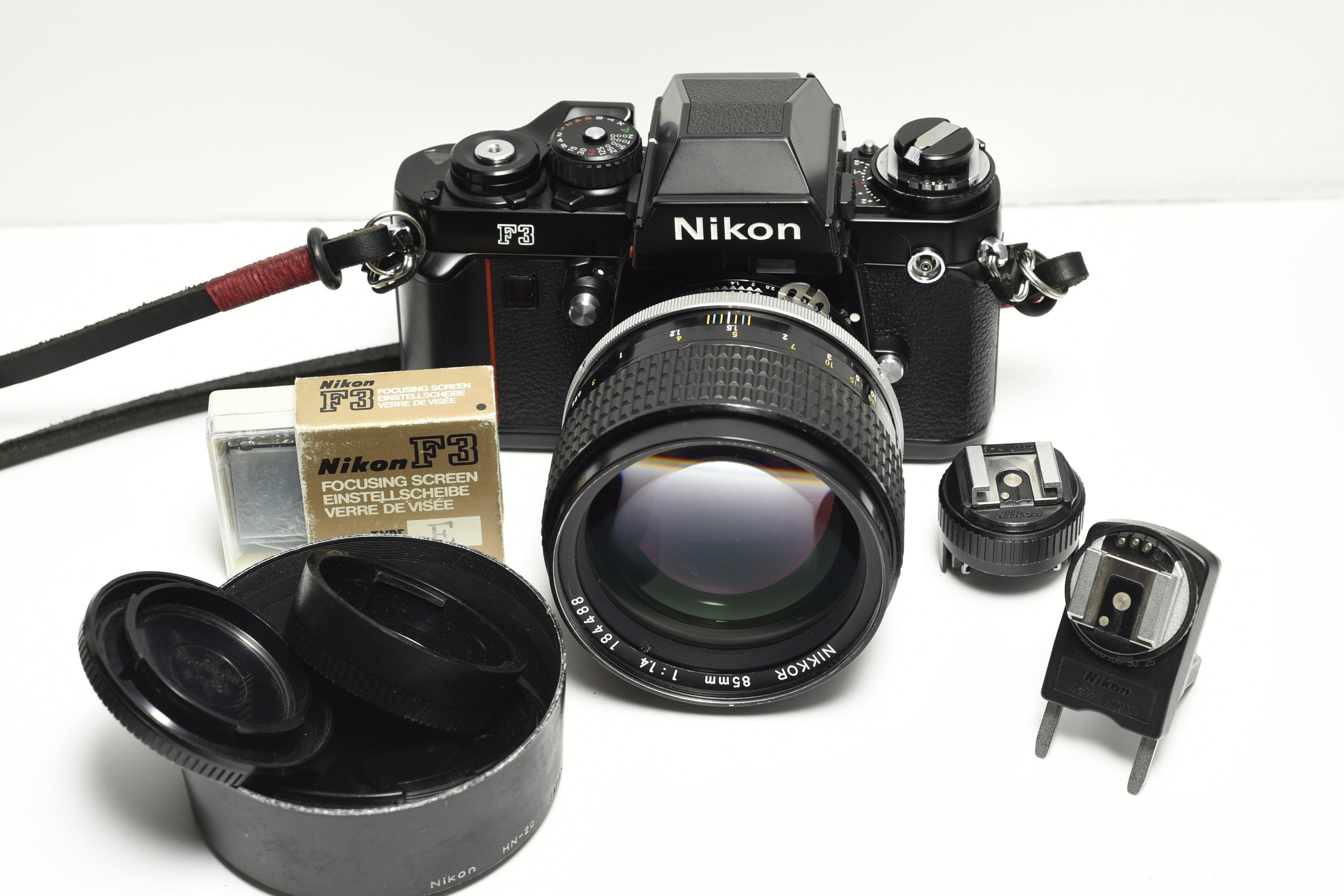 Nikon F3 35mm SLR Vintage Camera Nikkor 85mm 1.4 Lens - Etsy