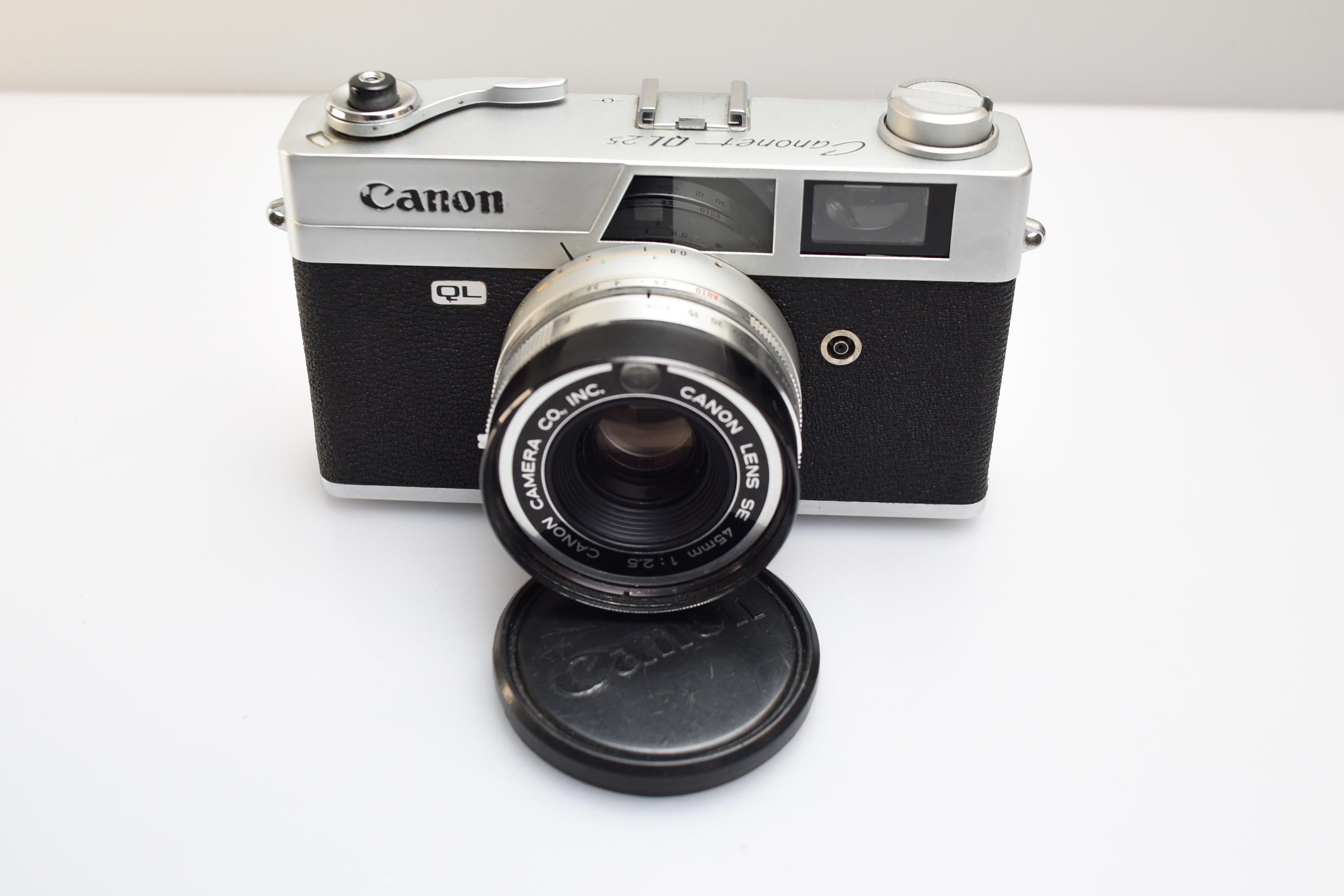 Canon QL25 レンジファインダーカメラ Vintage Canon Canonet QL25 35mm Rangefinder Film Camera with