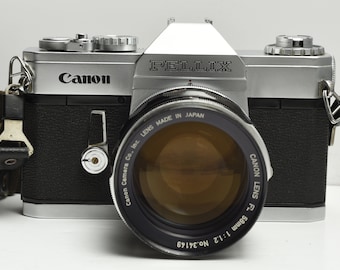 SERVICED* Canon T70 Classic 35mm Film Camera FD 1.8