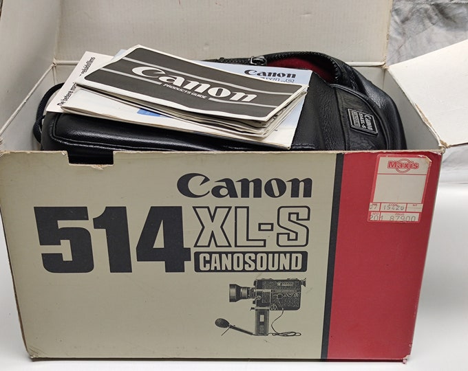 Canon 514 XLS 8mm Movie Camera Canonsound Mint Condition Etsy