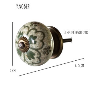 Möbel-knopf Zieher Griffe Knöppe Schrank Schublade Möbelgriff Knober grün zdjęcie 3