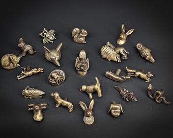 Tier-Knäufe  Eisen | Möbelknöpfe Vintage im Tierdesign | Schubladengriffe mit Schraube | Deko Griffe  Kommode, Schrank & Kinderzimmer