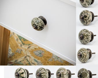 Furniture knob puller handles knobs cabinet drawer furniture handle knob green M4 thread easy installation