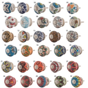 30 DESIGNS | Furniture knobs and handles for cabinets, doors and dressers | Knober | galvanized | rust-free | M3 thread