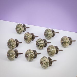 Furniture knob pull handles knobs cabinet drawer furniture handle knober green M4 thread easy assembly