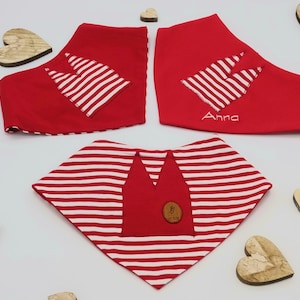 Babyhalstuch aus Baumwolljersey zum Wenden in kölschem Dom Look von IRiZ DESiGN