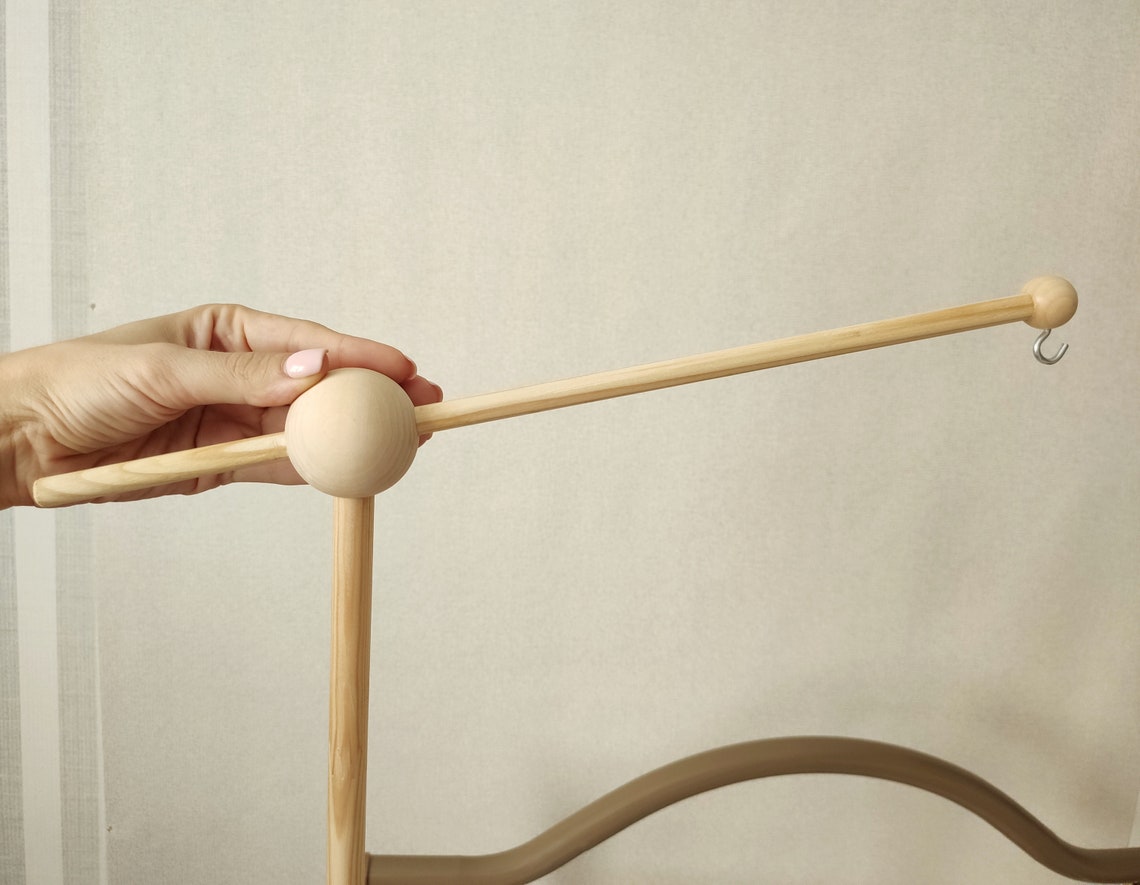 Crib Mobile Arm White Wooden Baby Mobile Holder Mount for Etsy