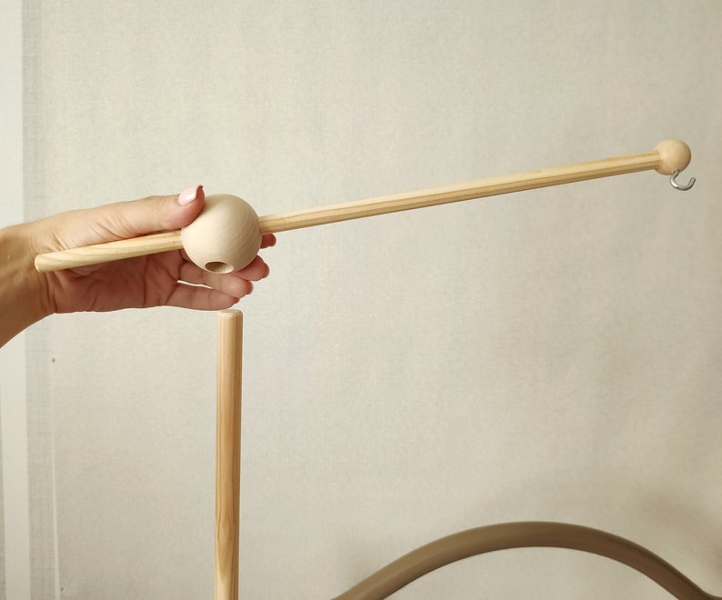 Crib Mobile Arm White Wooden Baby Mobile Holder Mount for Etsy