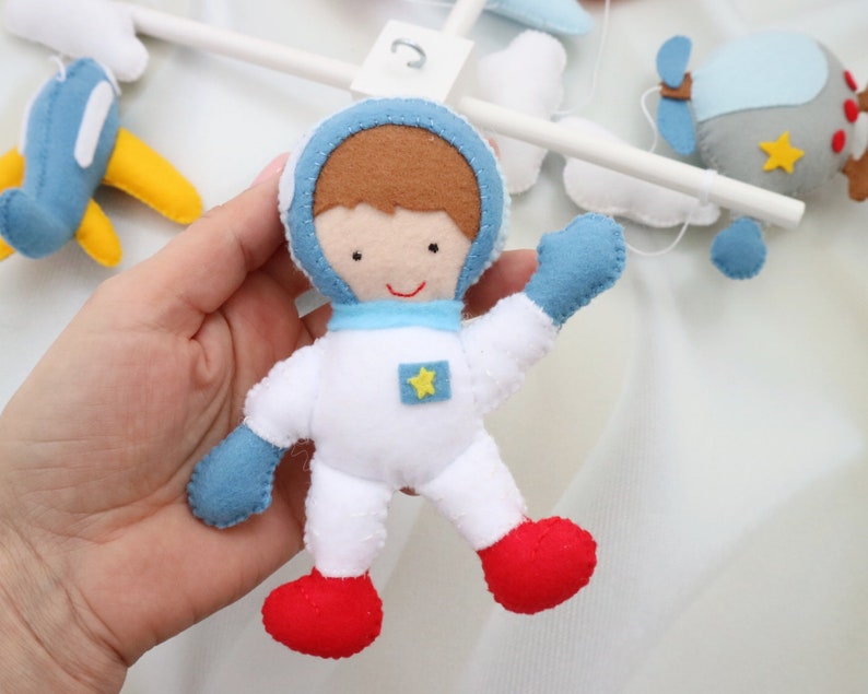 Space crib mobile custom baby boy cot mobile rocket Etsy