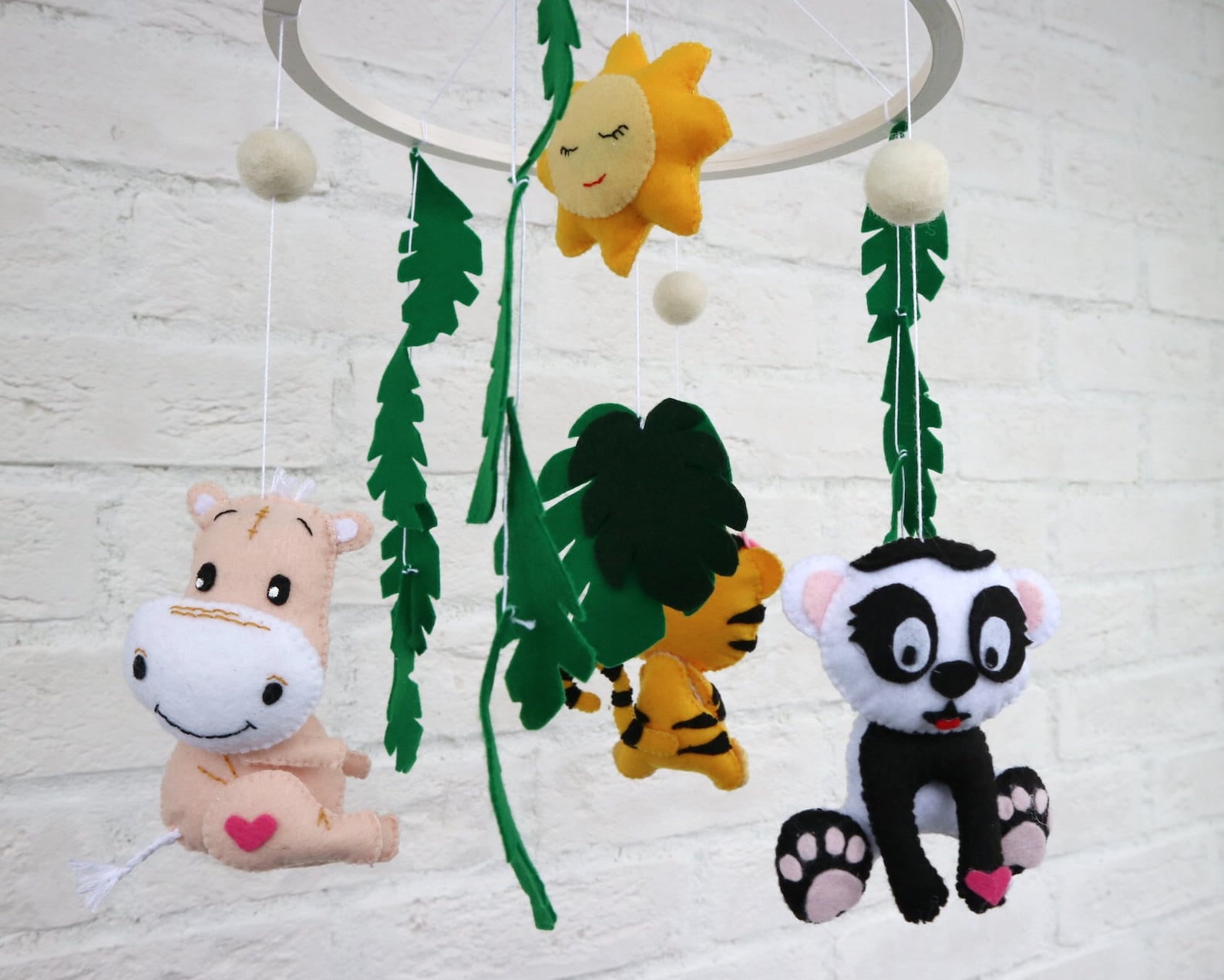 Safari crib mobile jungle mobile hanging zoo animals gender Etsy